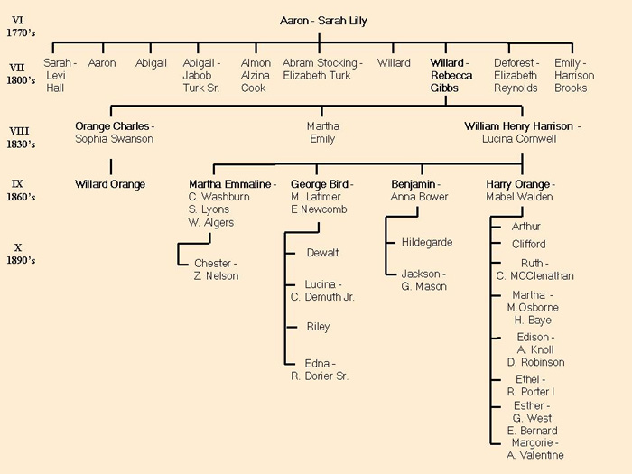 Genealogy Descendant Chart